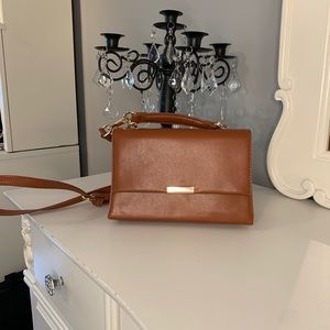 Forever 21 Brown Leather Small Purse with Straps